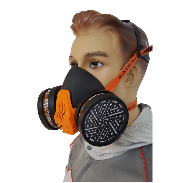 Masque facial de peinture MP300 avec deux filtres 2