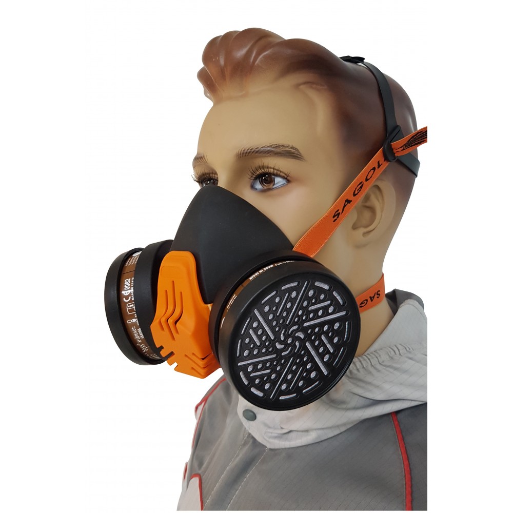 Masque facial de peinture MP300 avec deux filtres