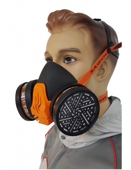 Masque facial de peinture MP300 avec deux filtres