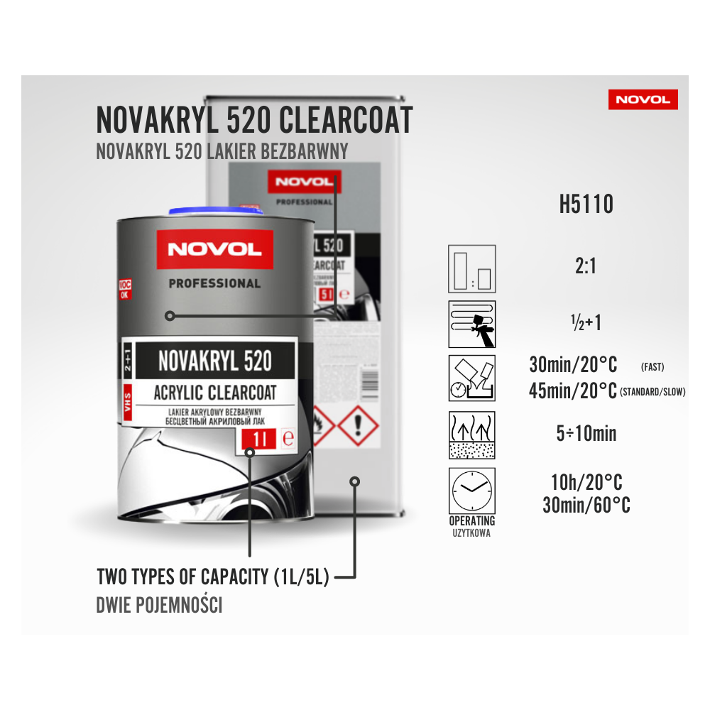 NOVAKRYL 520 VERNIS ACRYLIQUE (VHS)